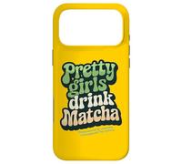 Pretty Girls Drink Matcha, thé Vert rétro des années 60/70 Coque pour iPhone 17 Pro Max