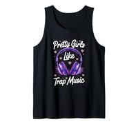 Pretty Girls Like Trap Music Violet Écouteurs Vibes Débardeur