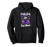 Pretty Girls Like Trap Music Violet Écouteurs Vibes Sweat à Capuche