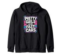 Pretty Girls Love Fast Cars Femmes de Pilote de Coureur - Sweat à Capuche
