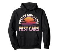 Pretty Girls Love Fast Cars Femmes de Pilote de Coureur - Sweat à Capuche