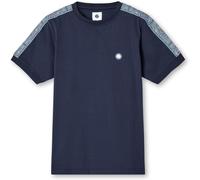 Pretty Green Eclipse Paisley Tape T-Shirt Marine Très grand Male