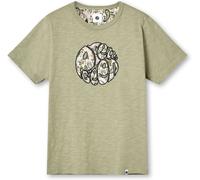 Pretty Green Men's Aquarelle Print Regular Fit T-Shirt Vert Grand Male