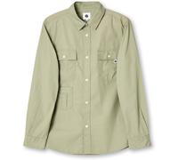 Pretty Green Men's Brentwood Long-Sleeve Plain Shirt Vert Grand Male