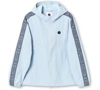 Pretty Green Men's Eclipse Tape Weather-Resistant Rain Anorak Bleu clair Grand Male