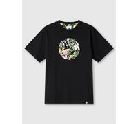 Pretty Green Men's Pg Convergence Regular Fit T-Shirt Noir Medium Male