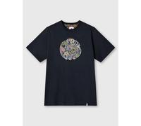 Pretty Green Pour des hommes T-shirt à logo Paisley House, Noir