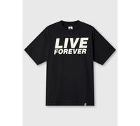 Pretty Green Men's Pg Live Forever Tour Regular Fit T-Shirt Noir Medium Male