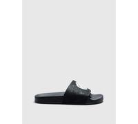 Pretty Green Pg Okala Embossed Pool Sliders Noir/Blanc 9 (43) Male