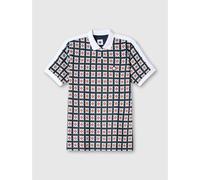 Pretty Green Men's Pg Timperley Geo Short-Sleeve Polo Shirt Multiple Medium Male