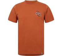Pretty Green Men's Pg Wonderwall Regular Fit T-Shirt Orange Petit Male