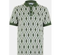Pretty Green Men's Roxy Knitted Short-Sleeve Polo Shirt Vert Petit Male