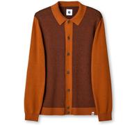 Pretty Green Men's Roxy Long-Sleeve Plain Shirt Orange Petit Male