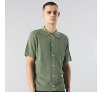 Pretty Green Men's Short-Sleeve Plain Shirt Vert Très grand Male