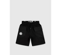 Pretty Green Men's Stamford Fleece Jogger Shorts Noir Small Male
