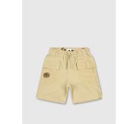 Pretty Green Men's Stamford Fleece Jogger Shorts Taupe Large Male