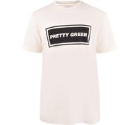 Pretty Green Pg Text Logo Regular Fit T-Shirt Blanc Très grand Male