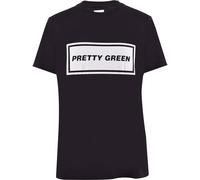 Pretty Green Pg Text Logo Regular Fit T-Shirt Noir Très grand Male