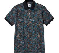 Pretty Green Pg Wonderwll Paisley Polo Shirt Mens Gris foncé Très grand Male