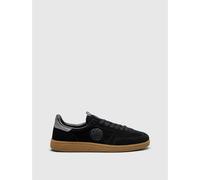 Pretty Green Ramblas Suede Low-Top Trainers Noir/Gomme 11 (46) Male