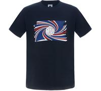 Pretty Green Regular Fit Swirl Logo T-Shirt Marine Petit Male