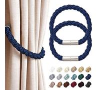 Pretty Jolly Lot de 2 embrasses magnétiques pour rideaux, style moderne et simple, embrasses décoratives en corde tressée pratiques pour rideaux fins ou épais, pour fenêtres de maison et de bureau