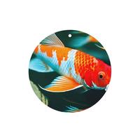 Pretty Koi Fish Printing Lot de 10 désodorisants de voiture à suspendre avec corde pour voiture, maison