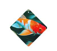 Pretty Koi Fish Printing Lot de 10 désodorisants de voiture à suspendre avec corde pour voiture, maison