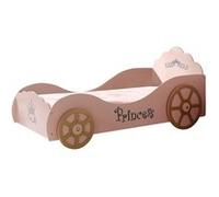 PRETTY - Lit Voiture de Princesse 90x200cm Rose -