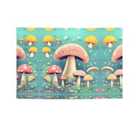 Pretty Little Champignons Bannière festive créant une atmosphère de 119,4 x 180,3 cm pour Noël, fêtes nocturnes, réunions d'amis