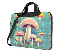 Pretty Little Champignons Sac pour ordinateur portable, sac à bandoulière multifonctionnel, 14,96 pouces de long, mallette, sac à main, sac à bandoulière