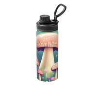 Pretty Little Mushrooms Bouteille d'eau isotherme de sport, légère et étanche, adaptée pour les voyages en plein air, simple et élégante.