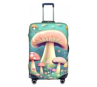 Pretty Little Mushrooms Housse de protection anti-rayures pour valise, 45,7 à 81,3 cm, convient pour les voyages, les voyages d'affaires, blanc, M