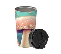 Pretty Little Mushrooms Transporte une tasse à café isotherme. Thermos élégant de 500 ml qui garde les boissons chaudes pendant des heures, parfait pour le café, le thé et plus encore.