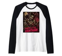 Pretty Little Nightmare Dark Humour Goth Glam Crazy Women Alt Manche Raglan