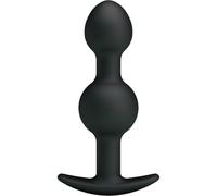 LYBAILE Plug anal double spécial stimulateur élégant avec 2 billes internes