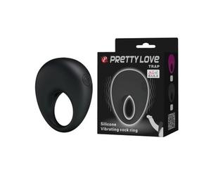 Pretty Love Anneau vibrant Piège noir 1pc