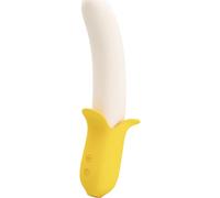 Pretty Love Banana Geek Super Power — 7 modes de vibration UP&Down, silicone, noir
