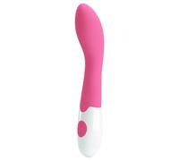 Pretty Love Bishop - vibromasseur point G étanche - silicone rose blanc