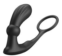 PRETTY LOVE BOTTOM - Anneau Anal et Vibrateur Warren Noir