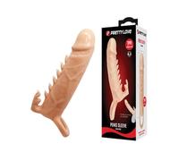 Pretty Love Emmitt Manchon pénien avec design nervuré Nu Ø3,8x16 cm