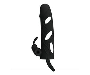 Pretty Love Manchon en silicone avec vibration 14cm 1pc