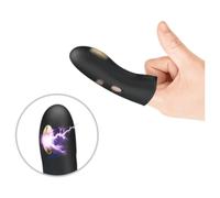 Pretty Love Marico - vibromasseur doigt électrostimulation - silicone noir