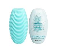 Pretty love -Oeuf masturbateur double face Turquoise