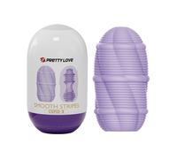 Pretty love -Oeuf masturbateur Smooth Stripes violet