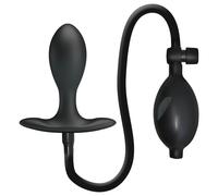 Pretty Love - plug anal gonflable avec bille interne - noir