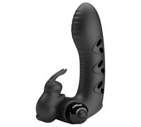 Pretty Love Vance - vibromasseur doigt noir avec bras clitoridien