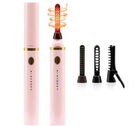 Pretty memory Recourbe-cils chauffant | Chauffage rapide 10 secondes, 3 réglages de température, 3 têtes interchangeables, rechargeable par USB pour une boucle