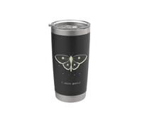Pretty Moth - « I exist gently » - Message d'identité moderne Gobelet isotherme en acier inoxydable double paroi