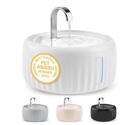 Pretty Paw Fontaine à Eau Chat 3L avec Filtration au Charbon Actif - Fontaine à Eau pour Chat Silencieuse avec Indicateur LED, Distributeur Eau Chat Intérieur - Aqua Flow